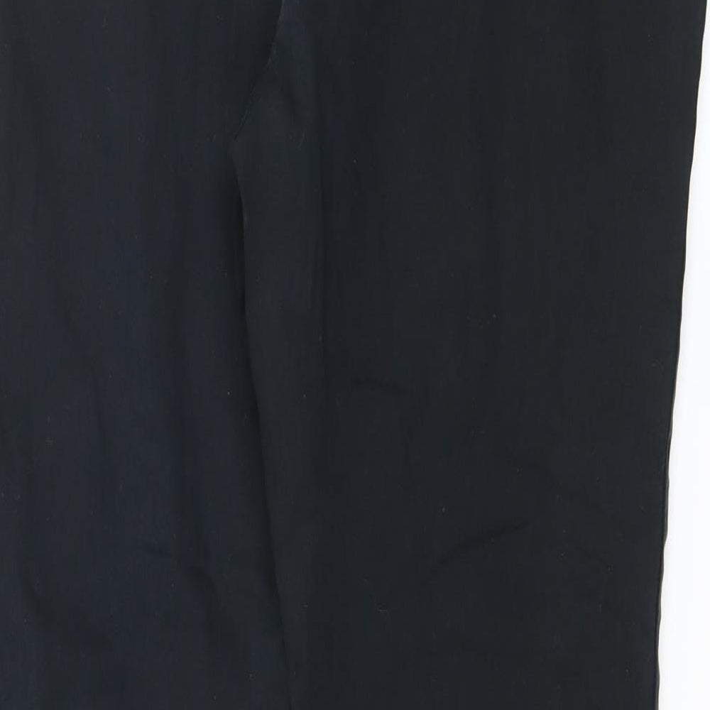 Marks and Spencer Womens Black Trousers Size 12 L27 in