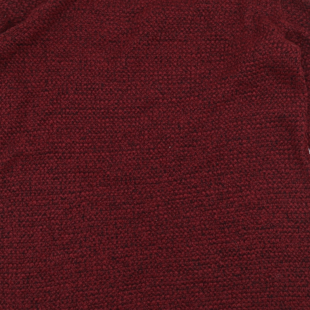 George Womens Red Knit Pullover Jumper Size 14