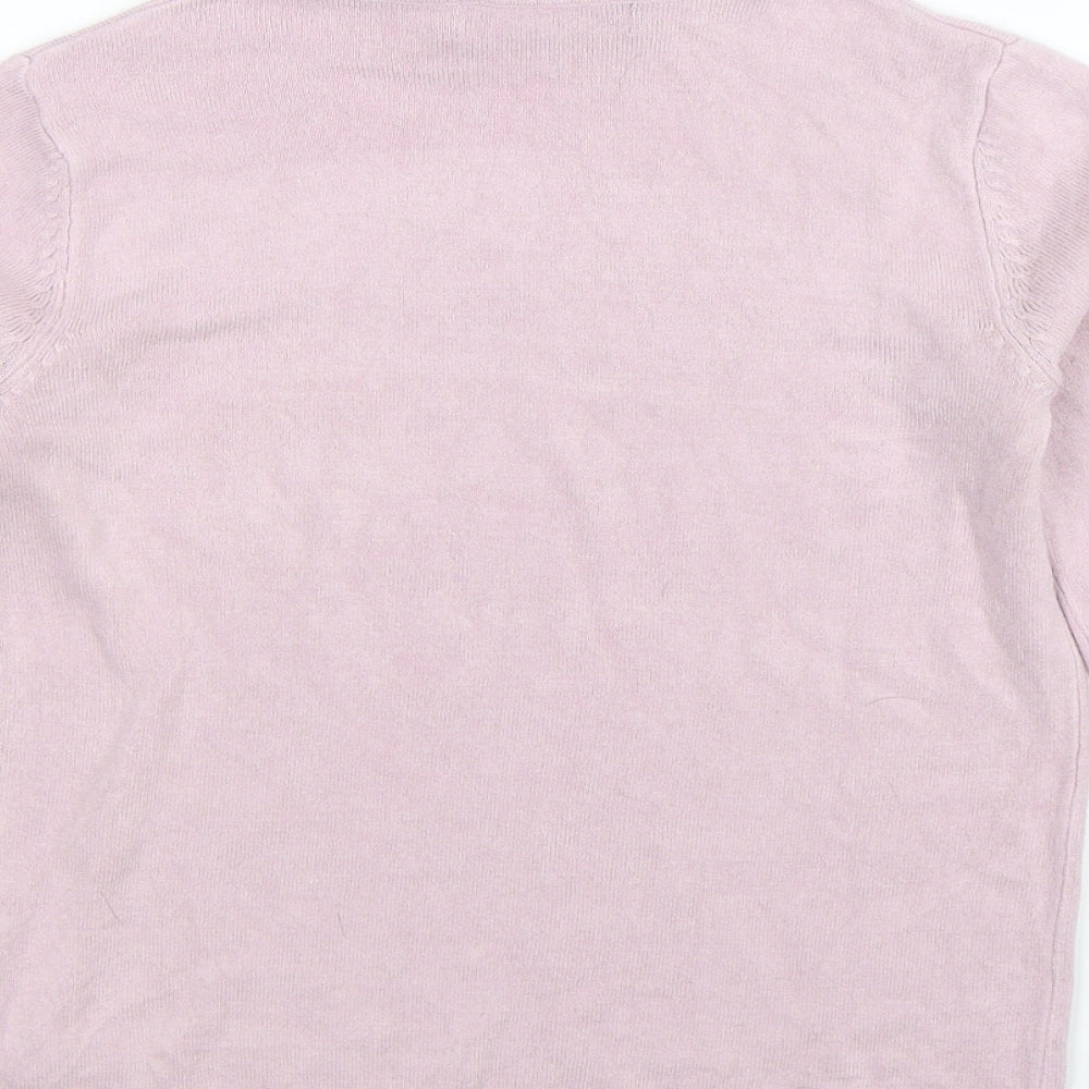 Marks and Spencer Womens Pink Knit Pullover Jumper Size 6