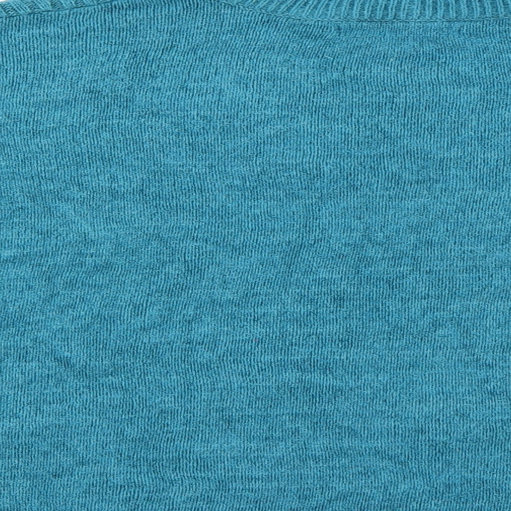 Bonmarché Womens Blue Fair Isle Pullover Jumper Size M