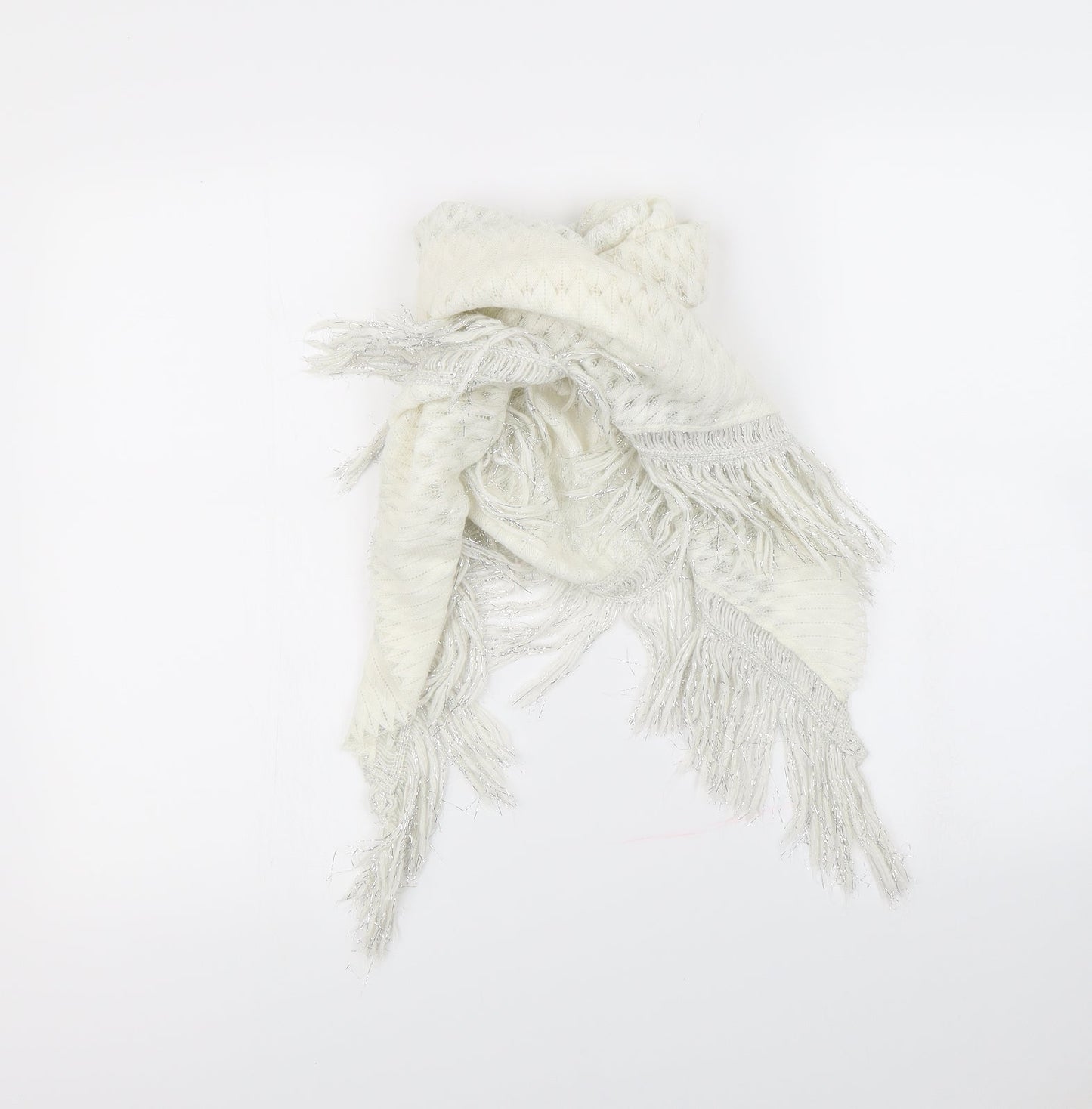 Preworn Womens White Scarf