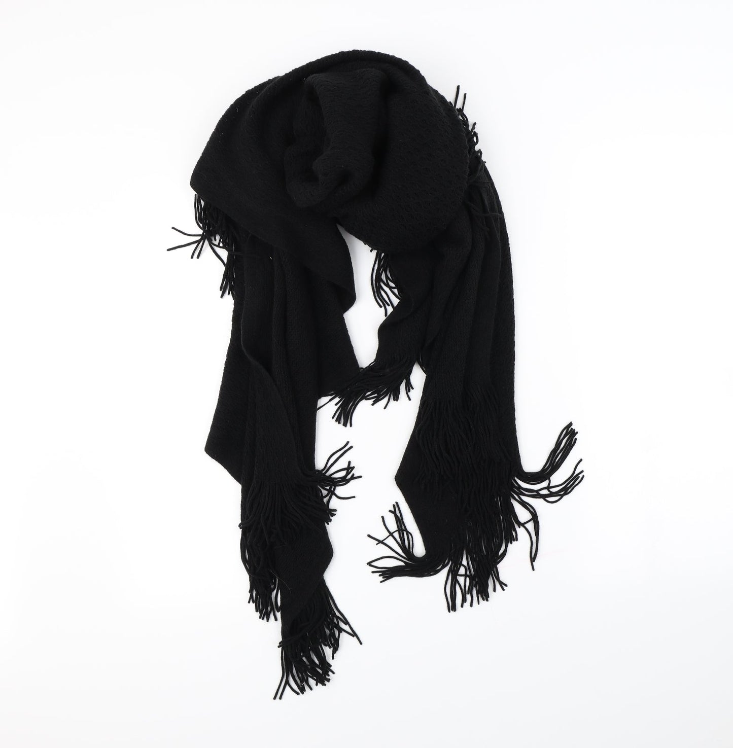 Preworn Womens Black Scarf
