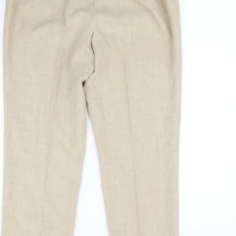 Kris Reutter Womens Beige Dress Pants Trousers Size 16 L30 in