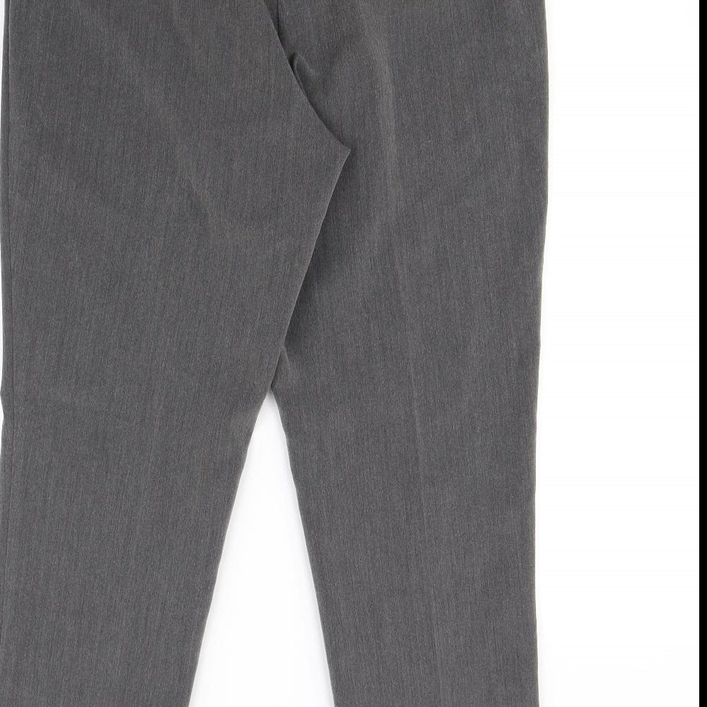 Mia Moda Womens Grey Dress Pants Trousers Size 14 L30 in