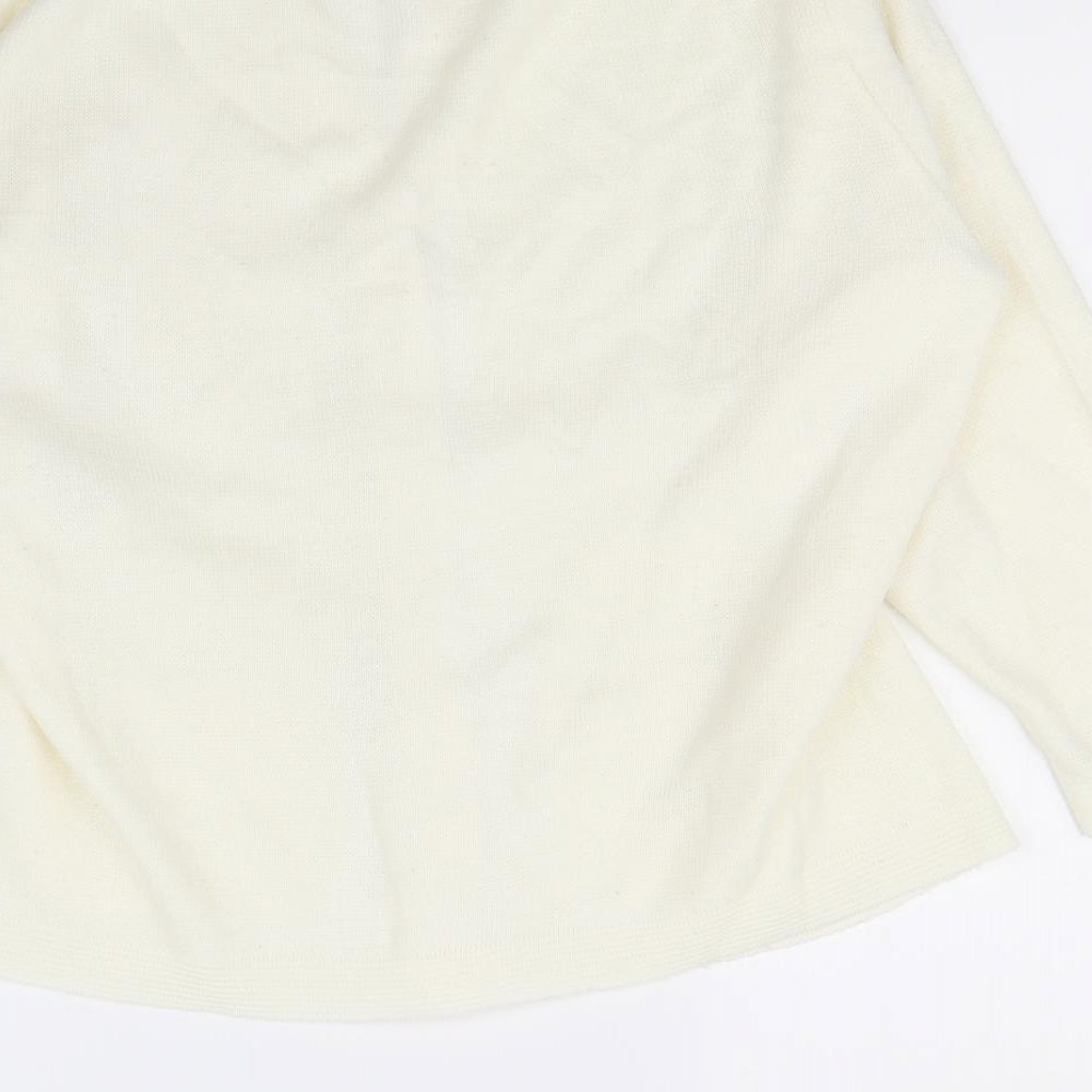 CARE Womens Ivory Cape Jumper Size M