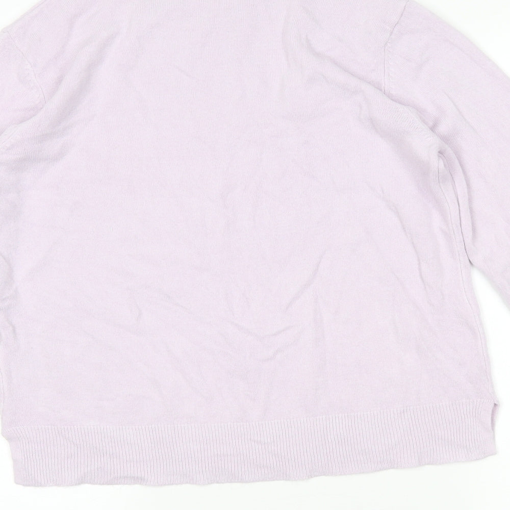Marks & Spencer Womens Purple Tunic Jumper Size 10