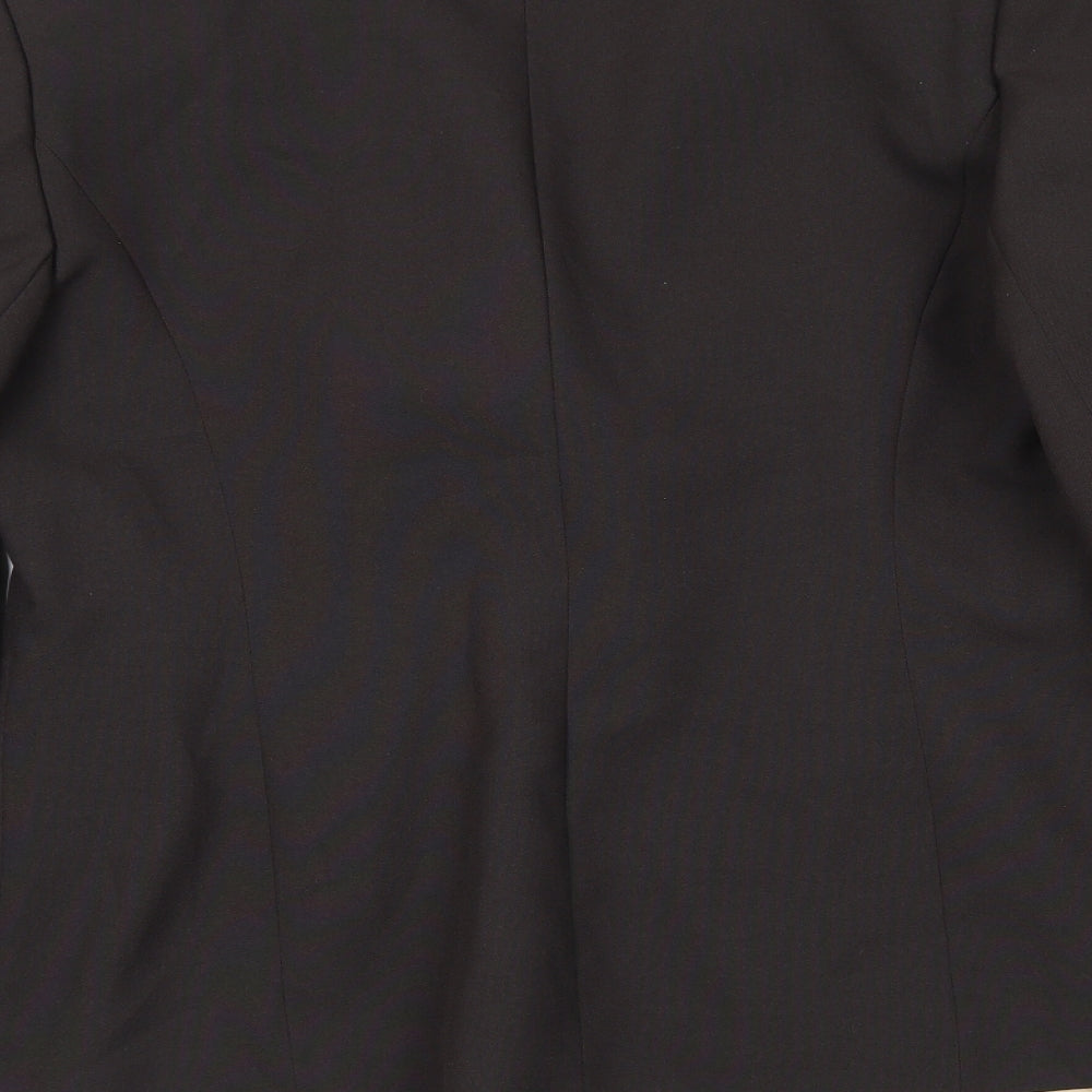 NL Collection Womens Brown Jacket Blazer Size 16