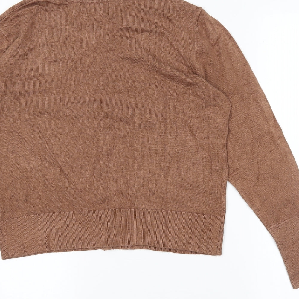 Primark Womens Brown Cardigan Jumper Size M