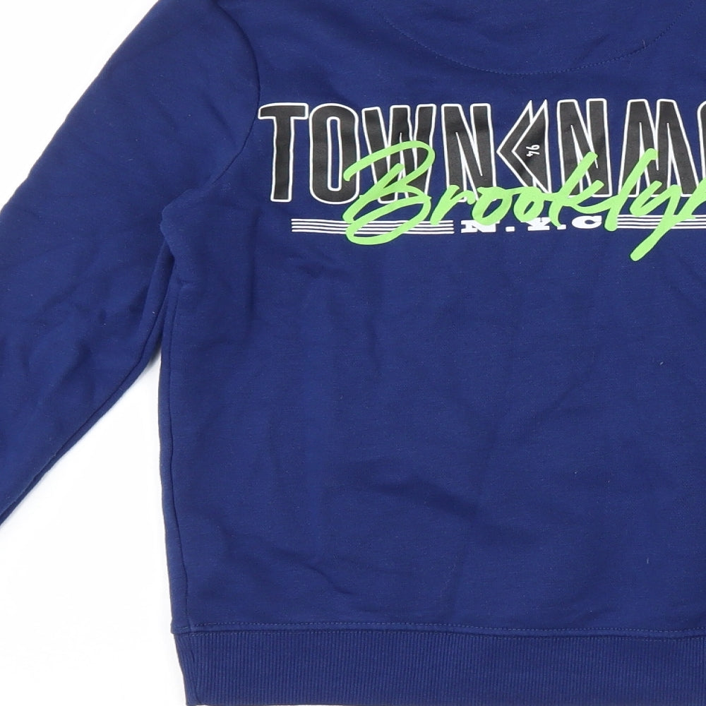 F&F Boys Blue Pullover Sweatshirt Size 8-9 Years - Graphic
