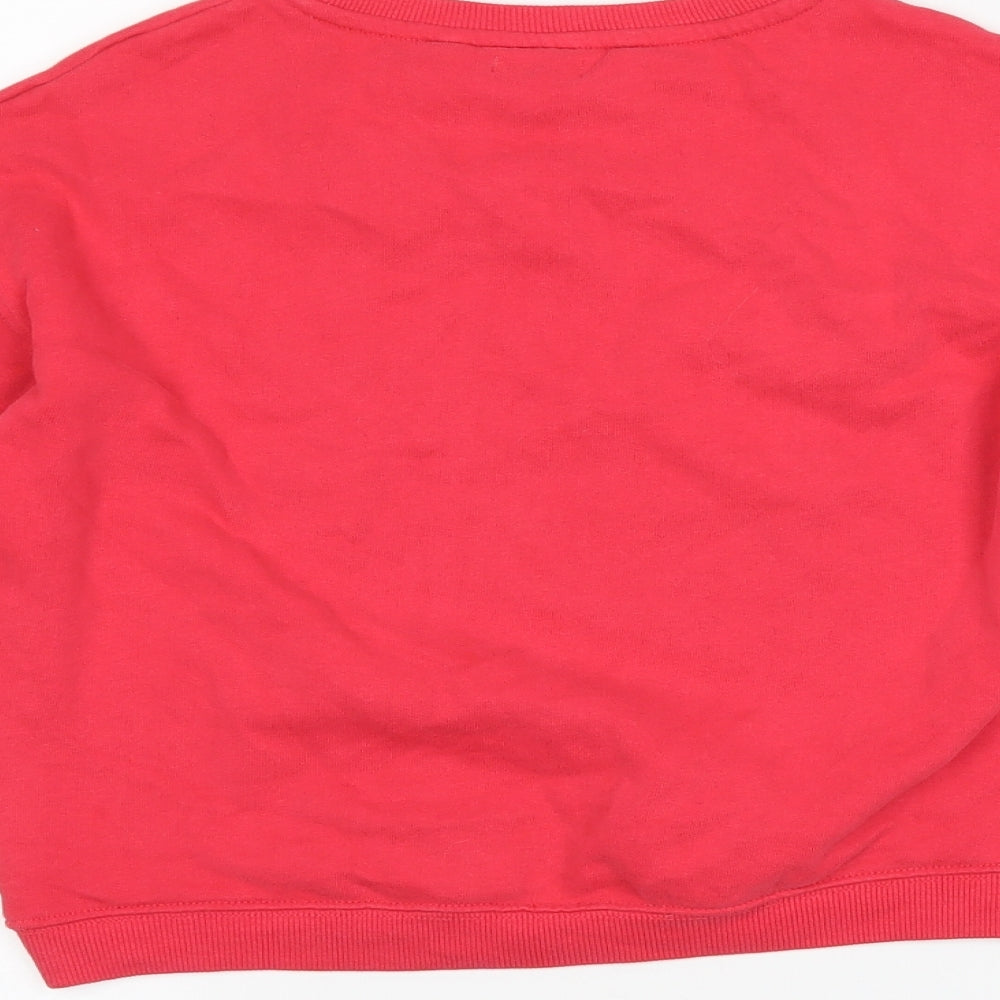 NEXT Girls Pink Pullover Sweatshirt Size 10 Years - Believe in Magic