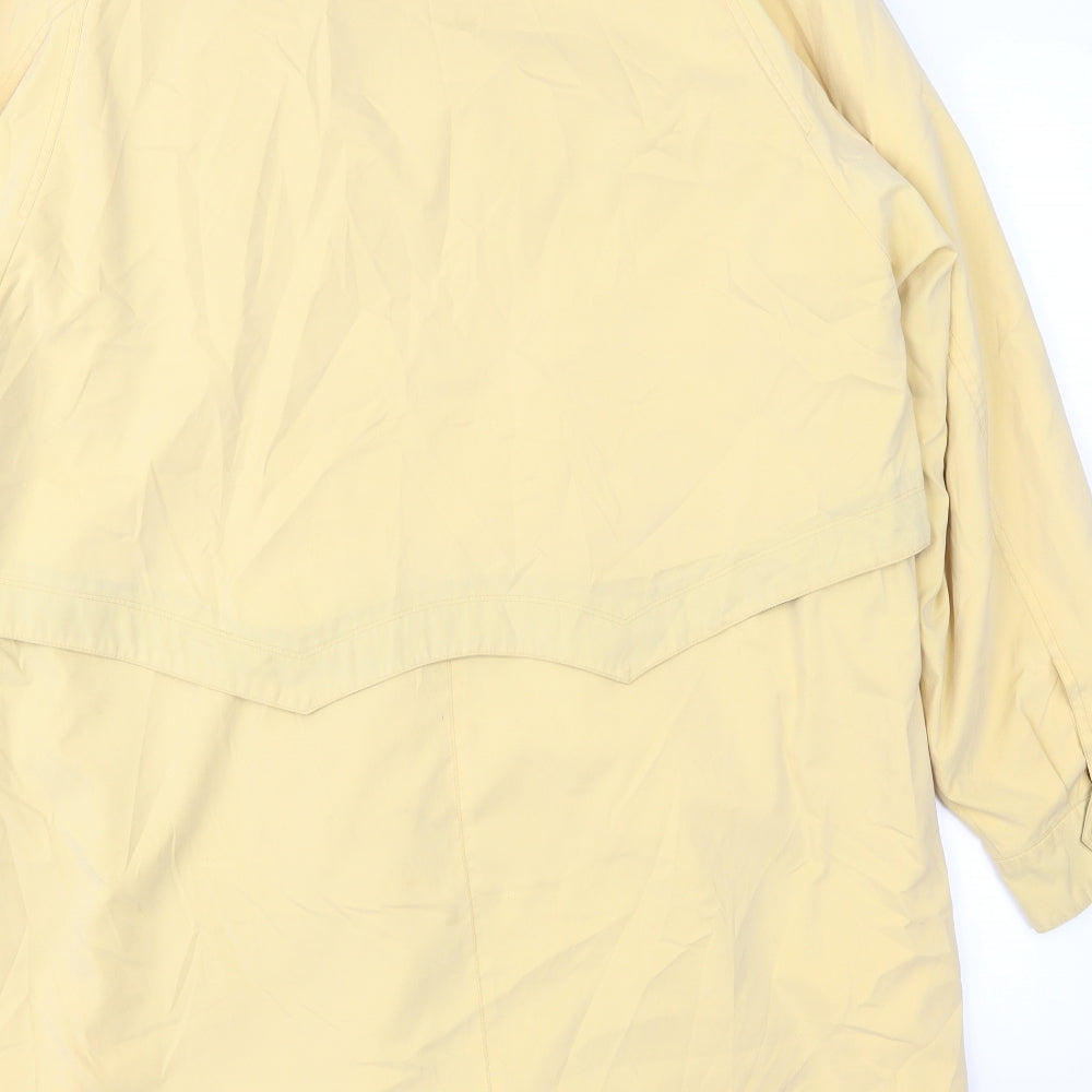 Astraka Womens Yellow Overcoat Coat Size 14