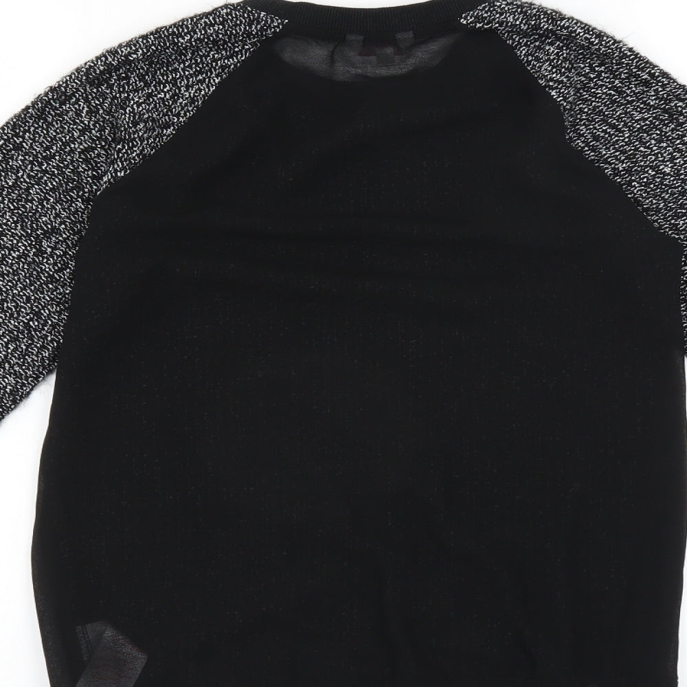 Miss Evie Girls Black Pullover Jumper Size 11-12 Years