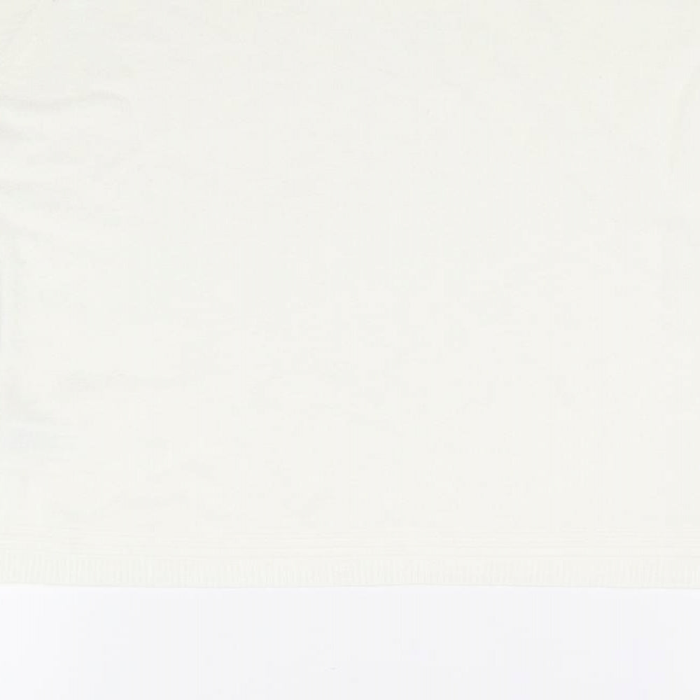 TEXT Womens White Pullover Jumper Size 10