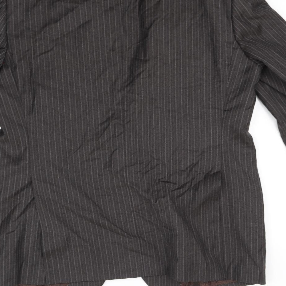 NEXT Womens Brown Geometric Jacket Blazer Size 42