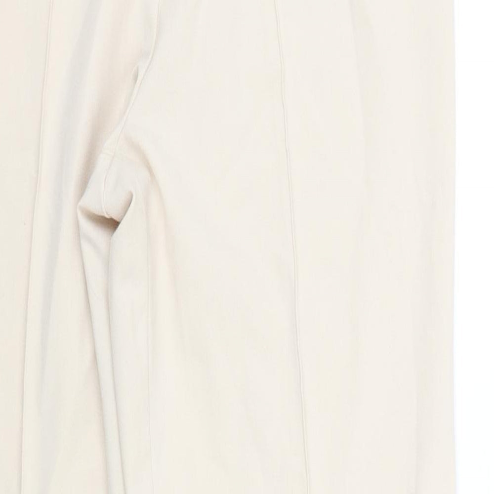 EWM Womens Beige Trousers Size 14 L31 in