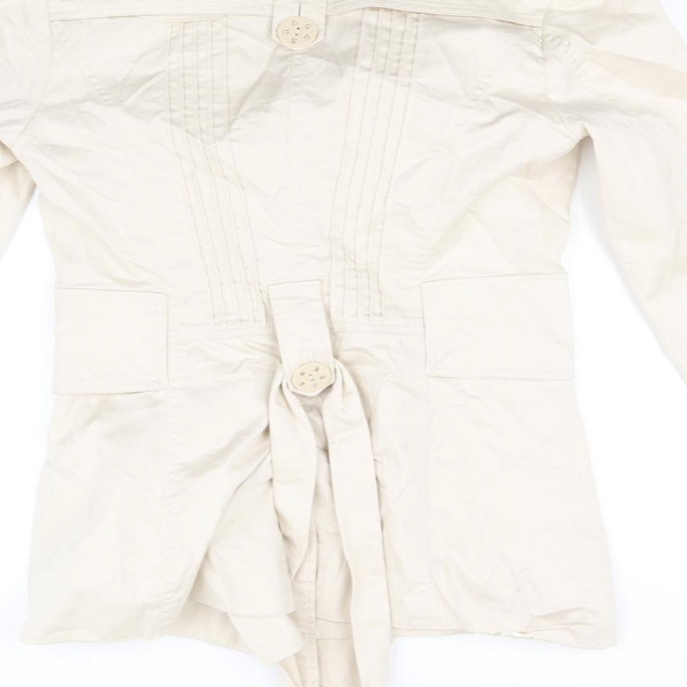Villa Collection Womens Beige Jacket Size M