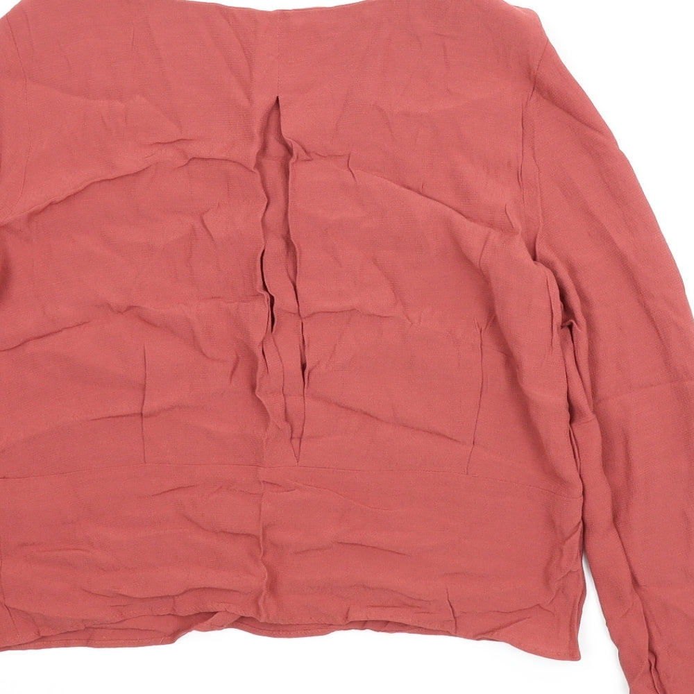 Marks & Spencer Womens Red Basic Blouse Size 12