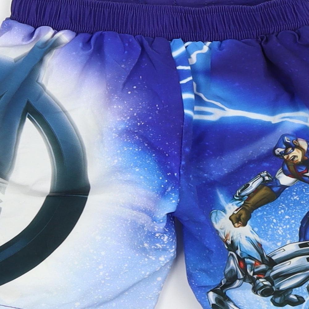 Avengers Boys Blue Cargo Shorts Size 2-3 Years - swim shorts
