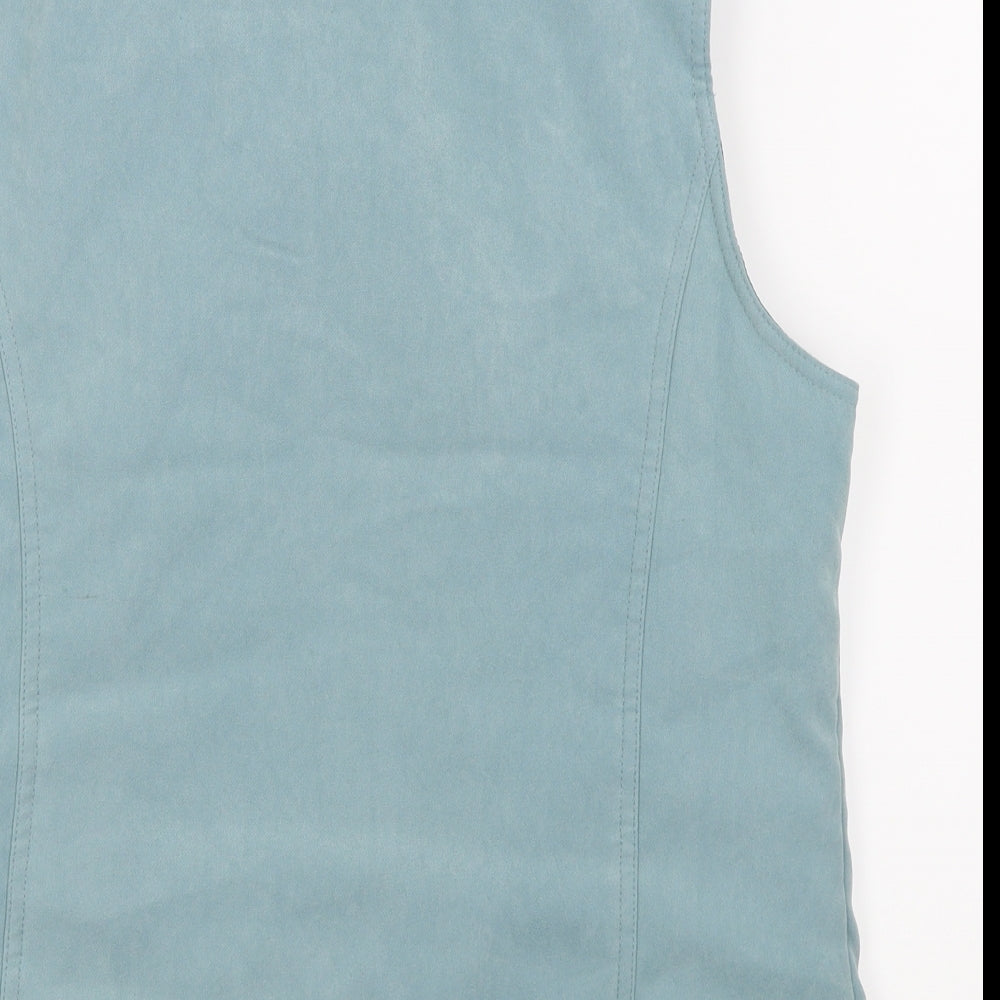 EWM Womens Blue Gilet Coat Size 14