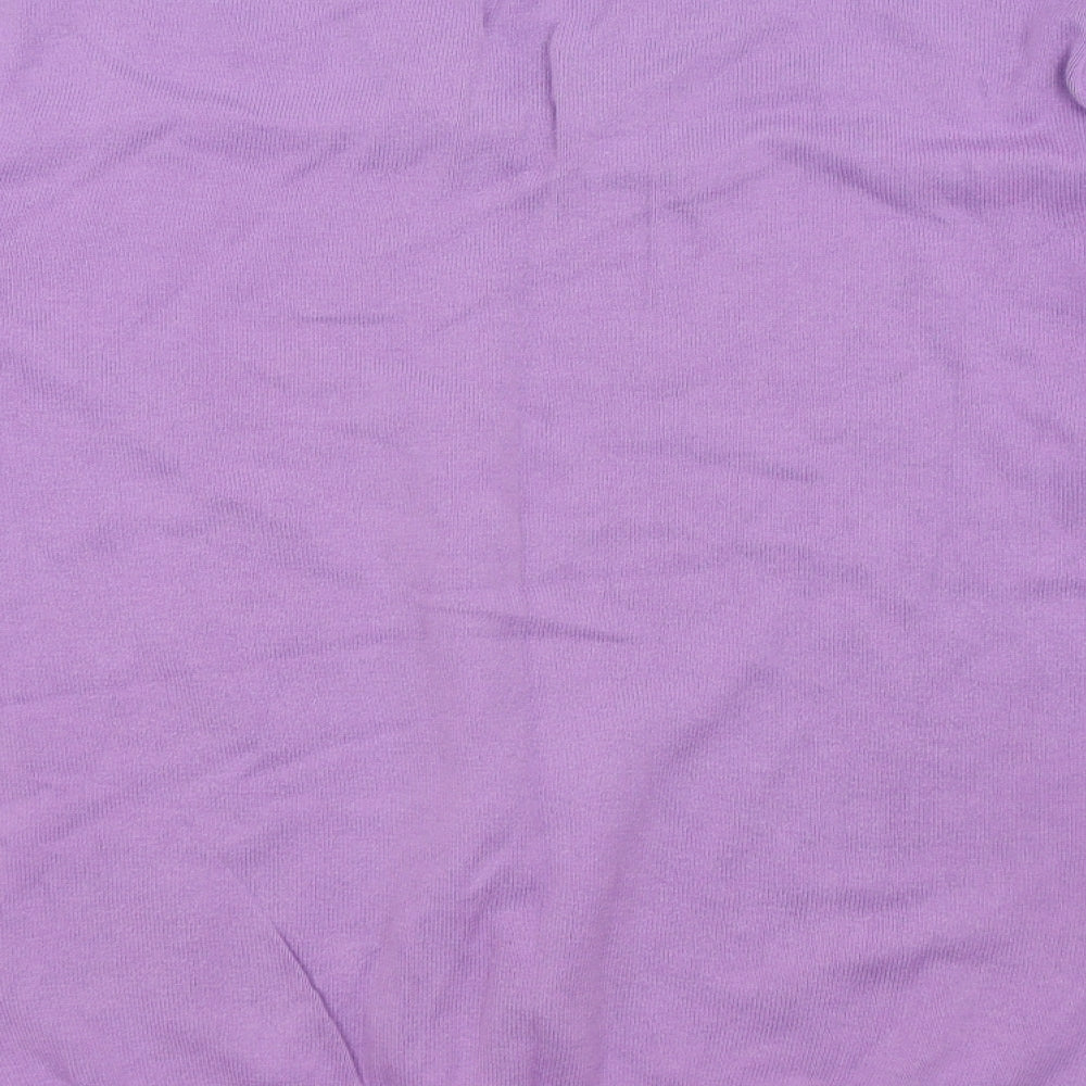 Refectory Mens Purple Check Pullover Jumper Size M