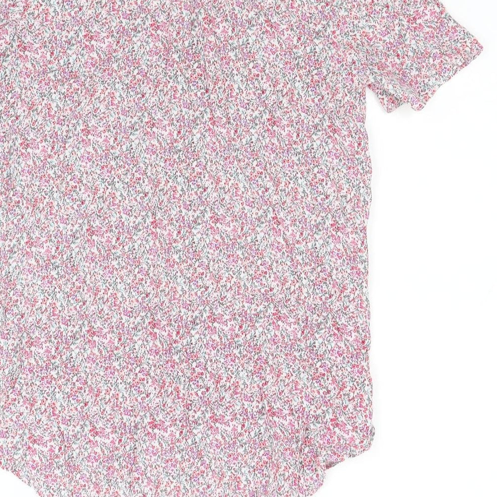 H&M Womens Multicoloured Floral Basic Blouse Size 6