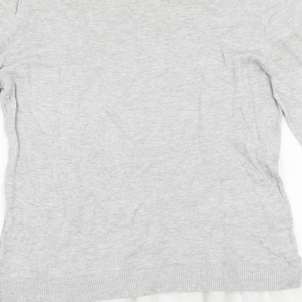 Dorothy Perkins Womens Grey Pullover Jumper Size 12