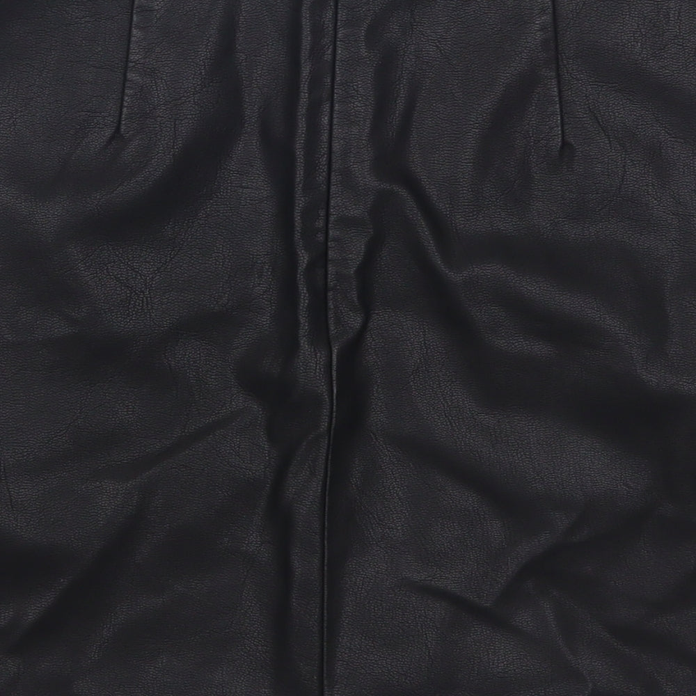 Papaya Womens Black A-Line Skirt Size 8