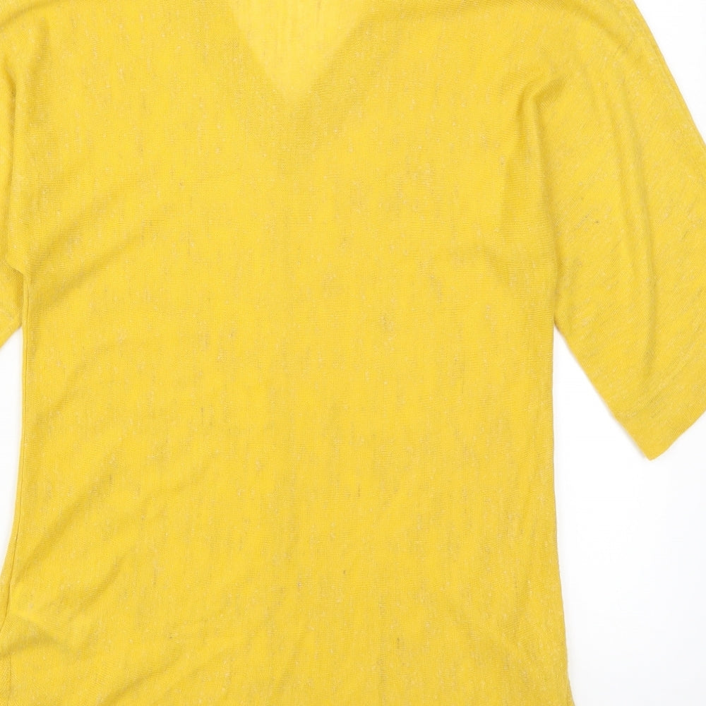 Monsoon Womens Yellow Pullover Jumper Size S