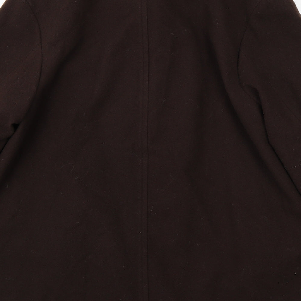 Preworn Womens Brown Jacket Coat Size 16