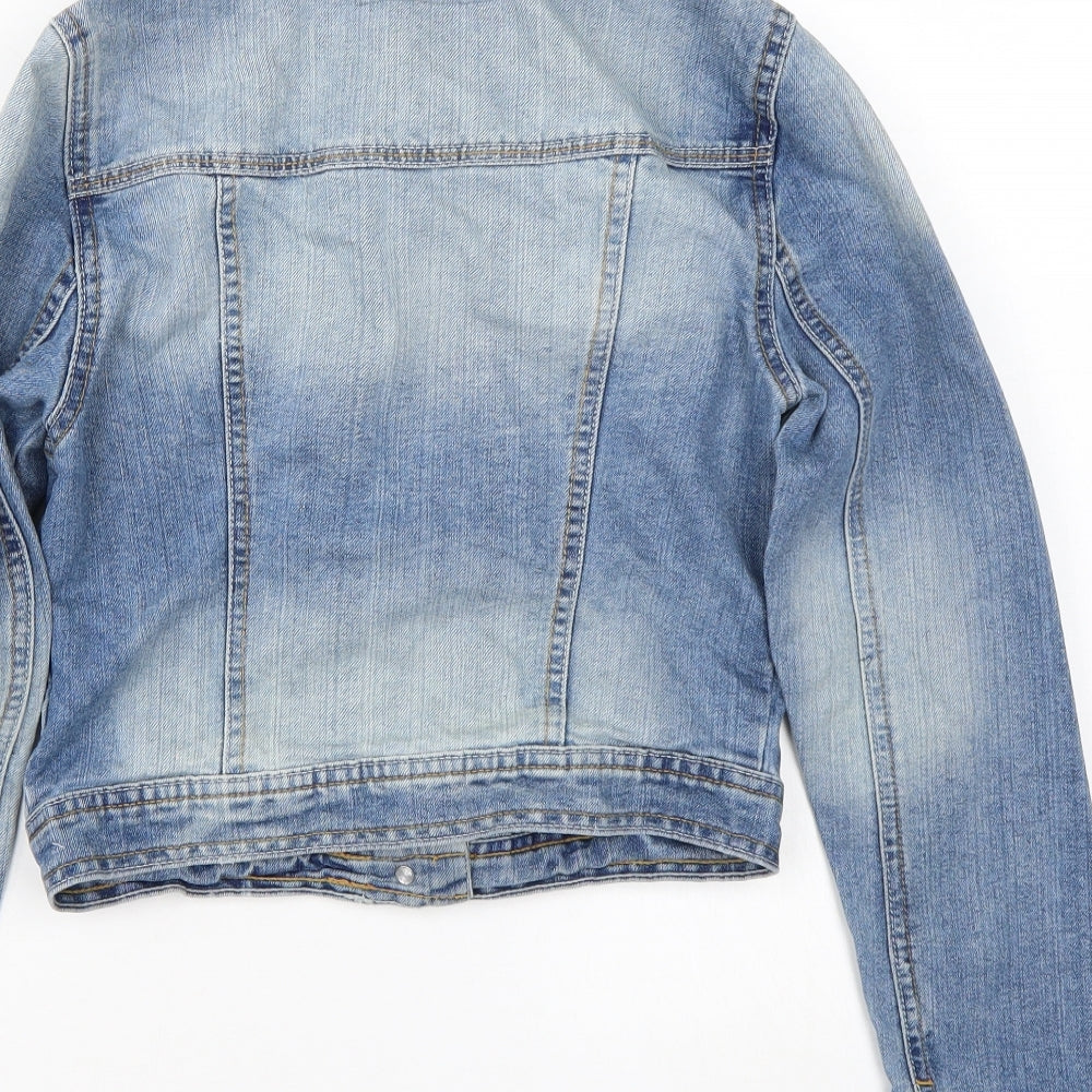 Newlook Womens Blue Jacket Coat Size 10