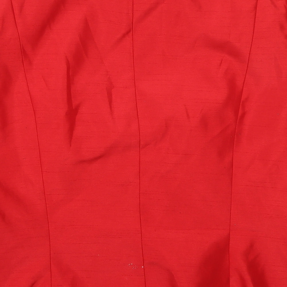 Roman Womens Red Jacket Coat Size 14