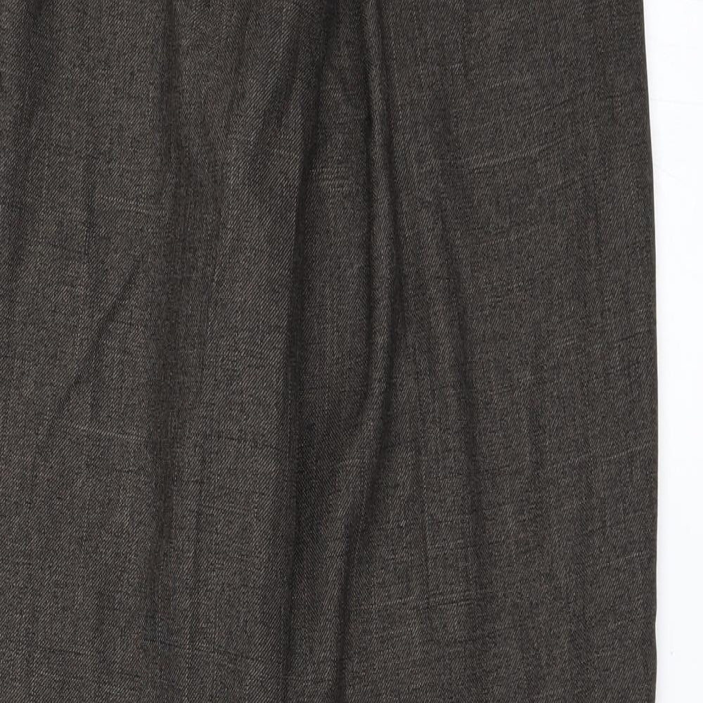 Marks and Spencer Womens Brown Trousers Size 8 L27 in