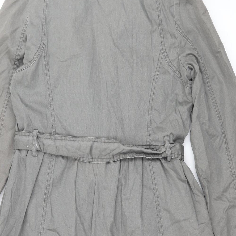 Marks and Spencer Womens Grey Overcoat Coat Size 12