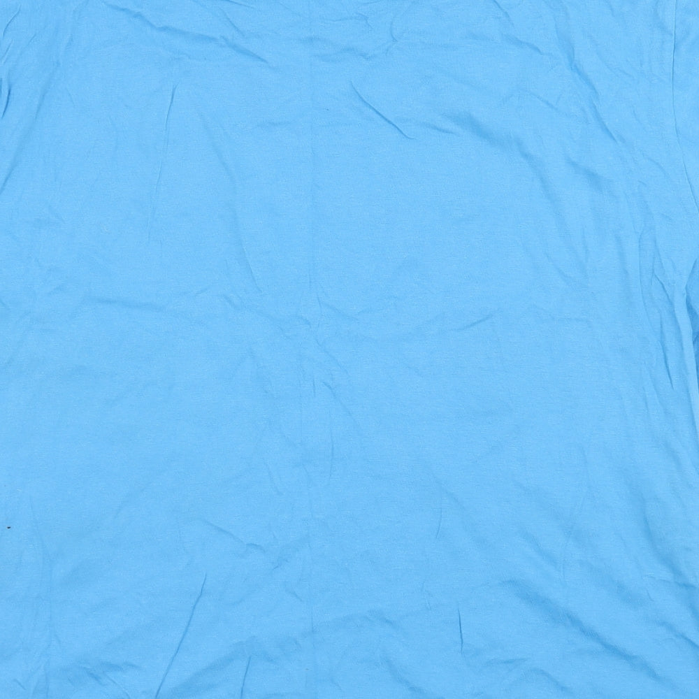 Anbor Mens Blue Jersey T-Shirt Size XL