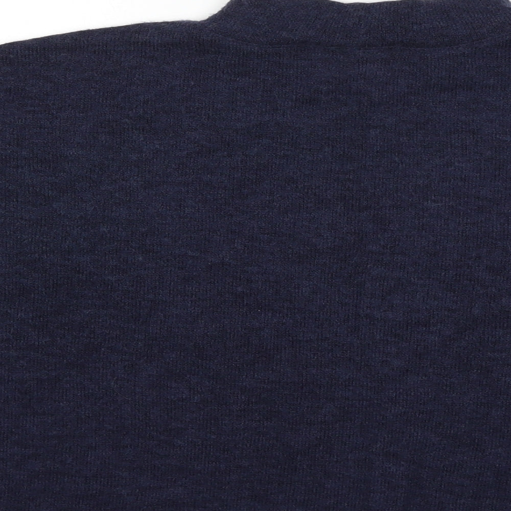 H&M Womens Blue Knit Pullover Jumper Size XS