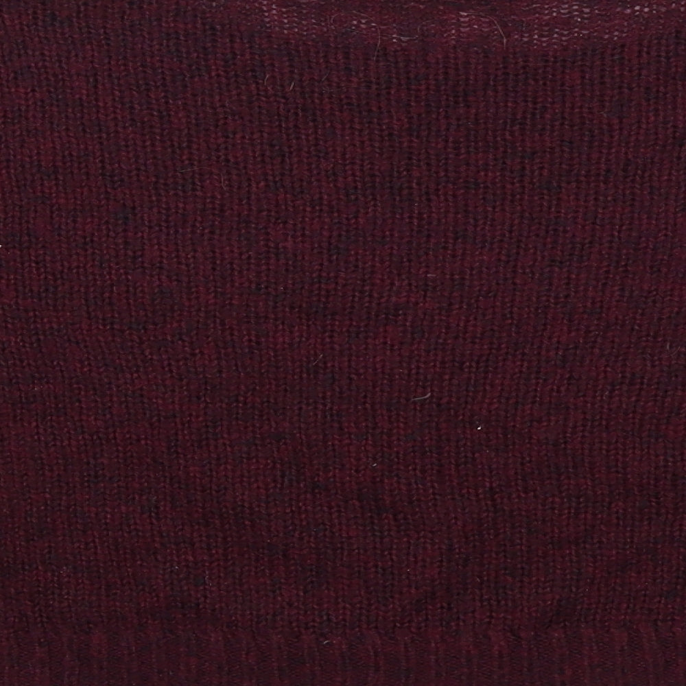 H&M Womens Red Knit Pullover Jumper Size S