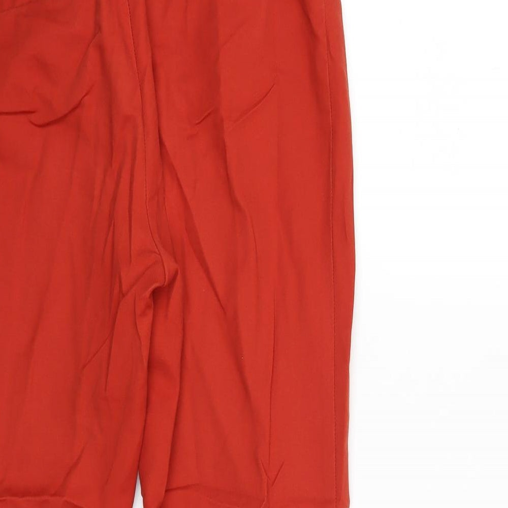 Cartonnier Womens Red Trousers Size 8 L25 in