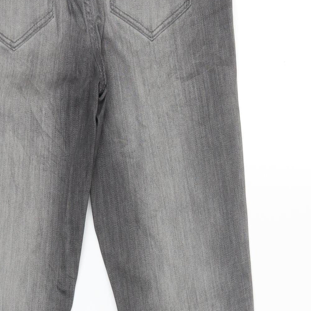 Preworn Womens Grey Denim Skinny Jeans Size 30 in L29 in