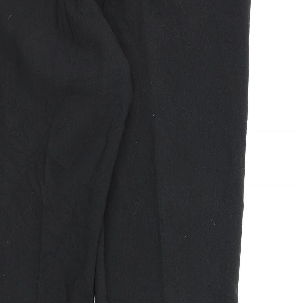 BHS Womens Black Rayon Dress Pants Trousers Size 12 L28 in