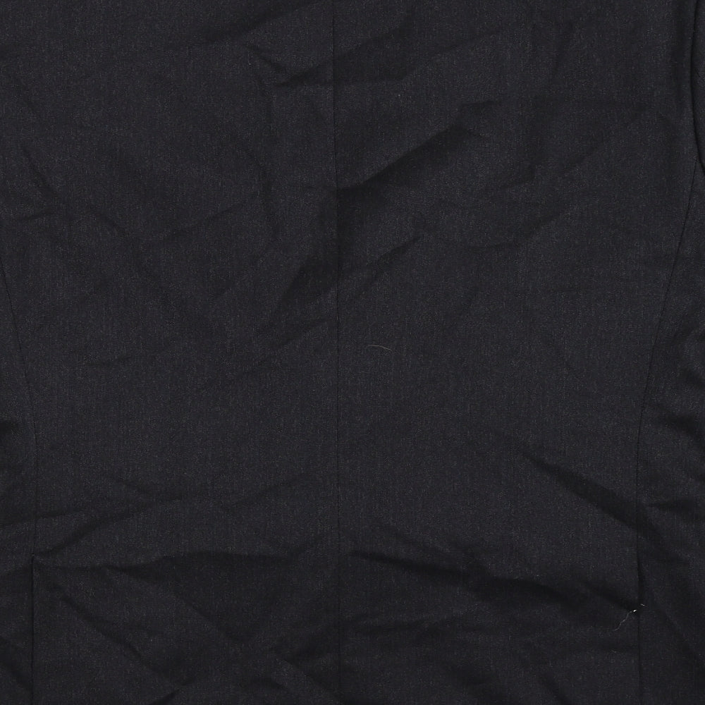 The Label Mens Black Striped Jacket Suit Jacket Size 40