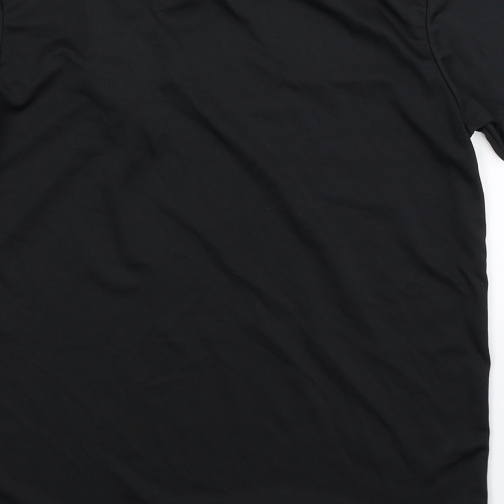 Stanno Boys Black Jersey T-Shirt Size 12 Years