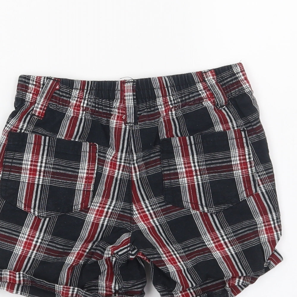 Joseph Abboud Boys Black Check Bermuda Shorts Size 2 Years