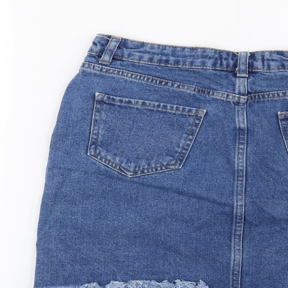 Preworn Womens Blue Mini Skirt Size 12