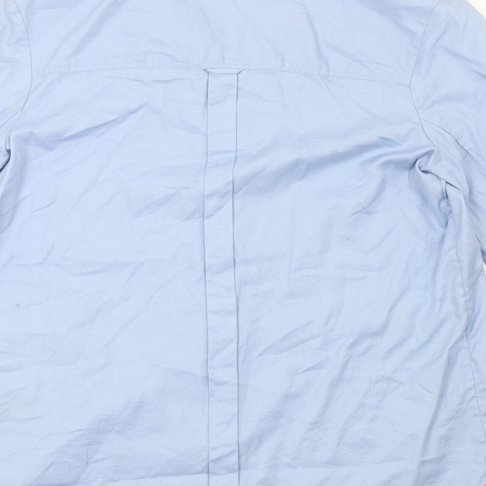 NEXT Womens Blue Basic Button-Up Size 12