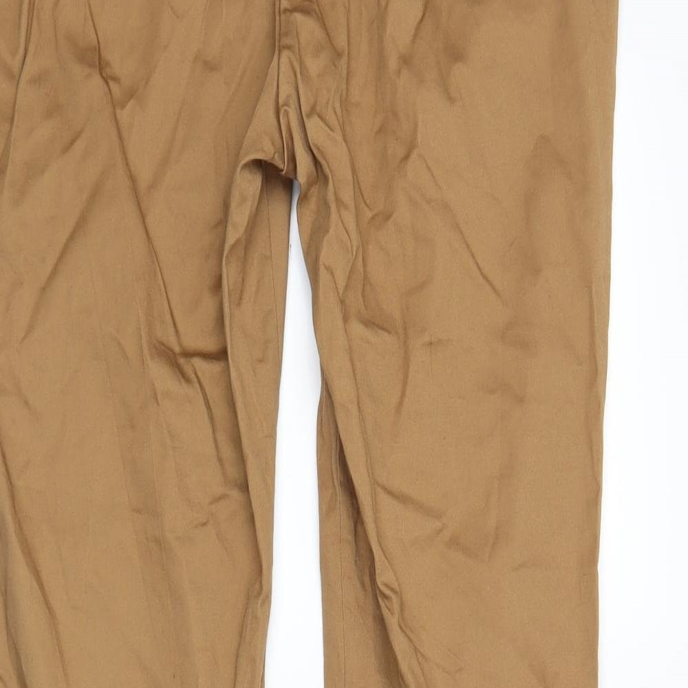 Dorothy Perkins Womens Brown Trousers Size 14 L27 in