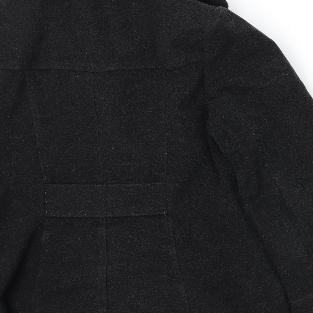 F&F Womens Grey Overcoat Coat Size 12