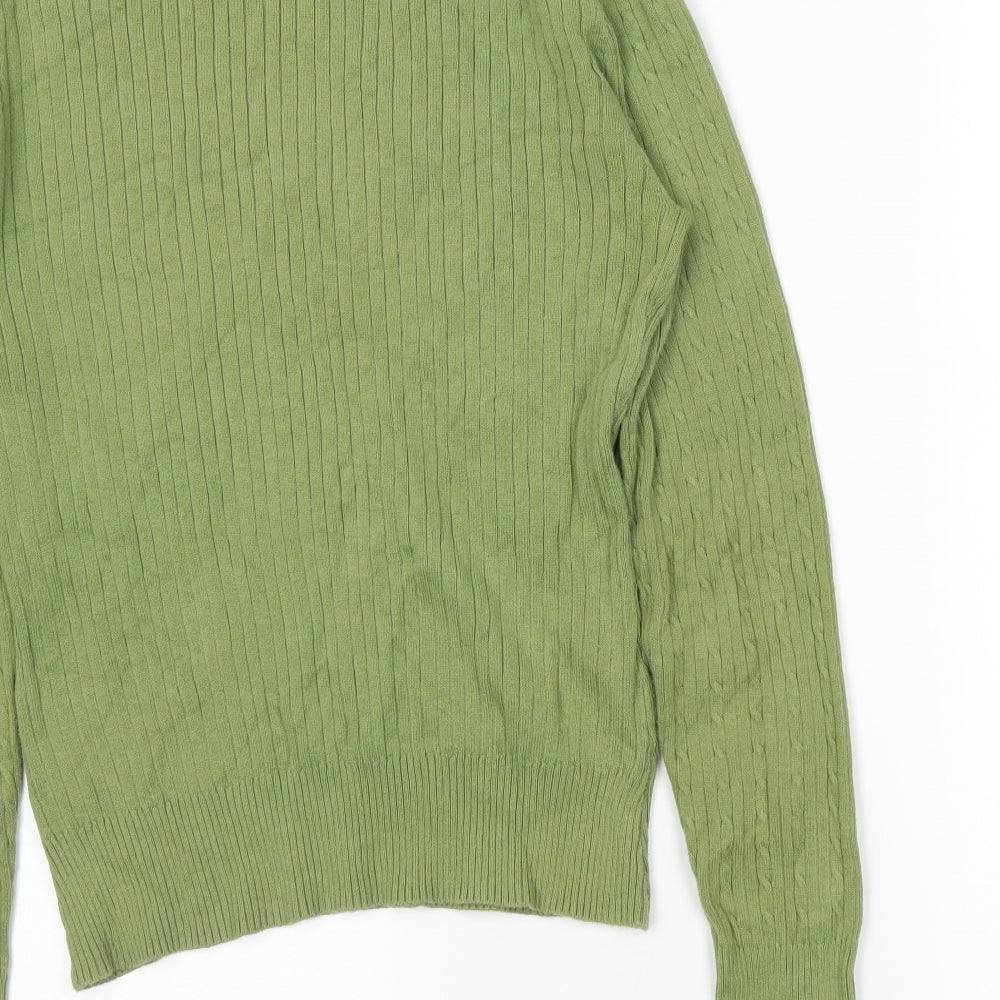 Preworn Womens Green Pullover Jumper Size 14