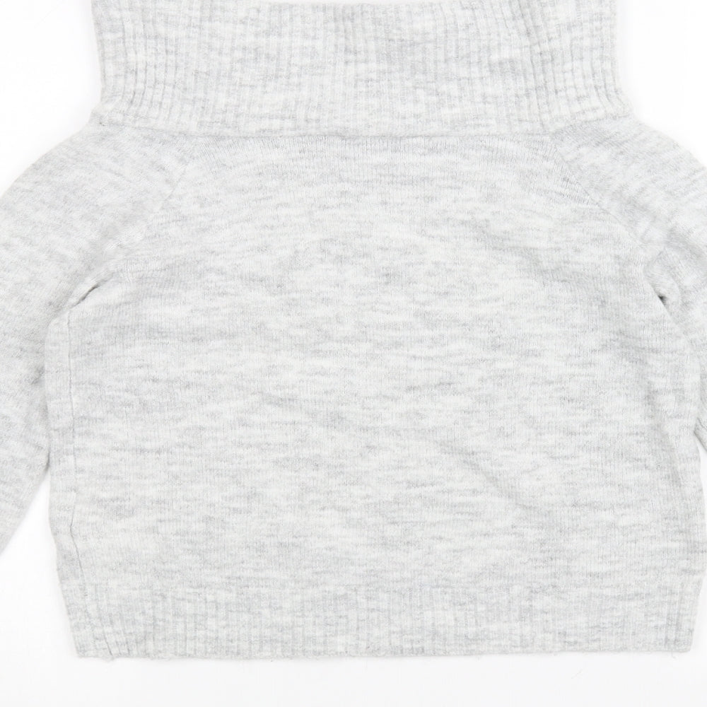 H&M Girls Grey Pullover Jumper Size 9-10 Years