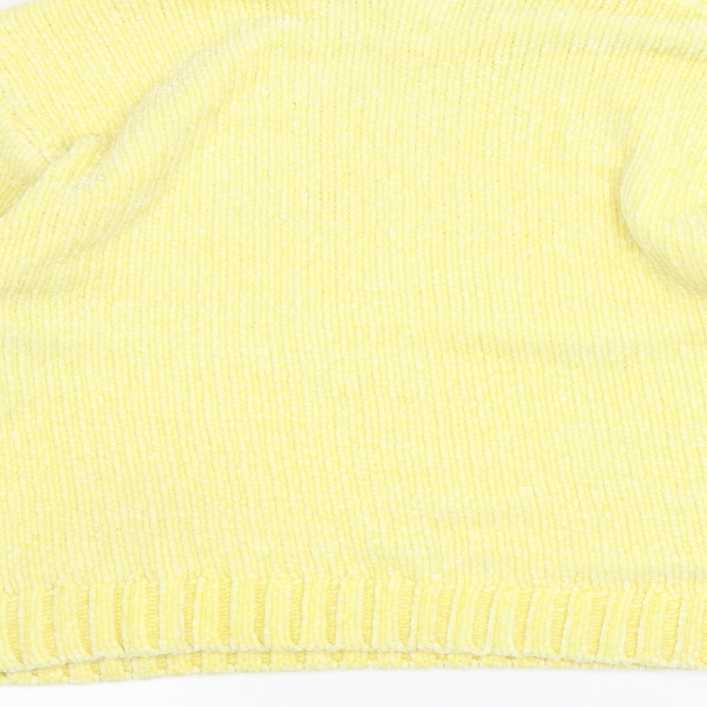 MONKL Womens Yellow Knit Pullover Jumper Size M