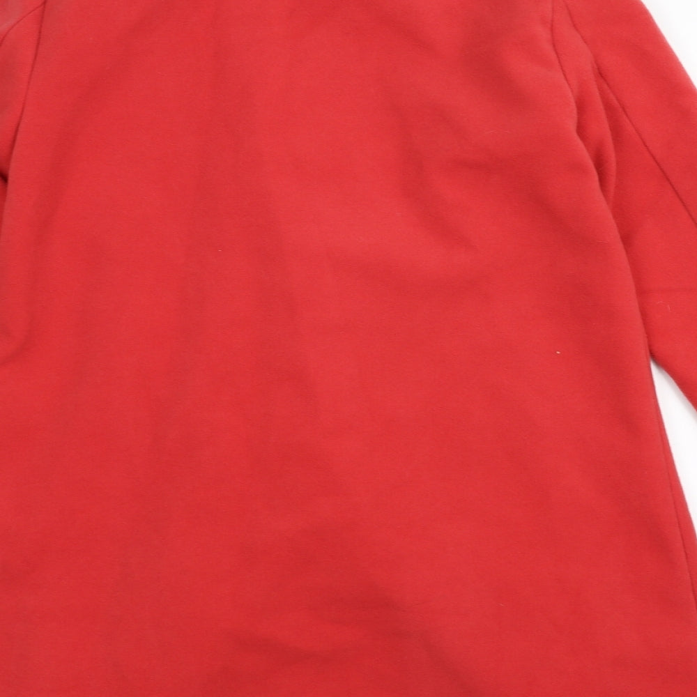 Pep&co Womens Red Overcoat Coat Size 12